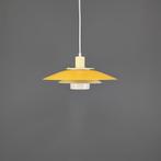 Vintage retro hanglamp in geel - Jeka Gloria lamp, Ophalen of Verzenden, Zo goed als nieuw, Deens design, 75 cm of meer