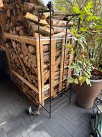 Vintage Metalen Wijnflessenrek, Antiek en Kunst, Curiosa en Brocante, Ophalen