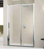 Douchewand Schuifdeur 156 tot 162 cm breed Helder glas, Ophalen, Nieuw, Chroom, Douche