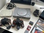 Zeldzame Playstation 1 set met 2 consoles, 2 controllers, 20, Ophalen of Verzenden, Zo goed als nieuw, Met 2 controllers