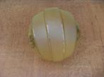 Art Deco lampenbol groen glas, Gebruikt, Rond, Ophalen of Verzenden, Art Deco