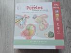 Little Dutch Puzzel 6 in 1 - Bloemen & Vlinders, Ophalen of Verzenden, 10 tot 50 stukjes, Gebruikt, 2 tot 4 jaar