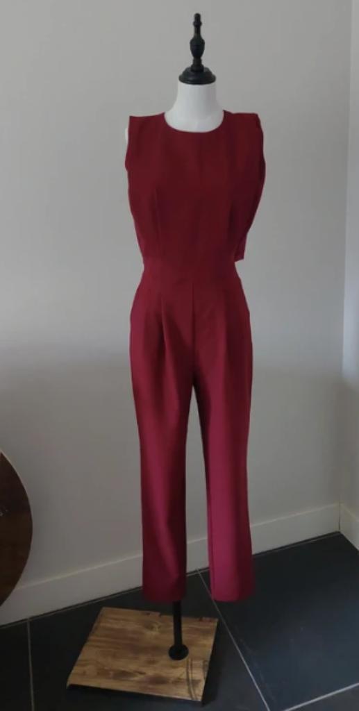 Jumpsuit bordeaux rood maat 34 / 36 in goede staat, Kleding | Dames, Jumpsuits, Gedragen, Maat 34 (XS) of kleiner, Rood, Ophalen of Verzenden