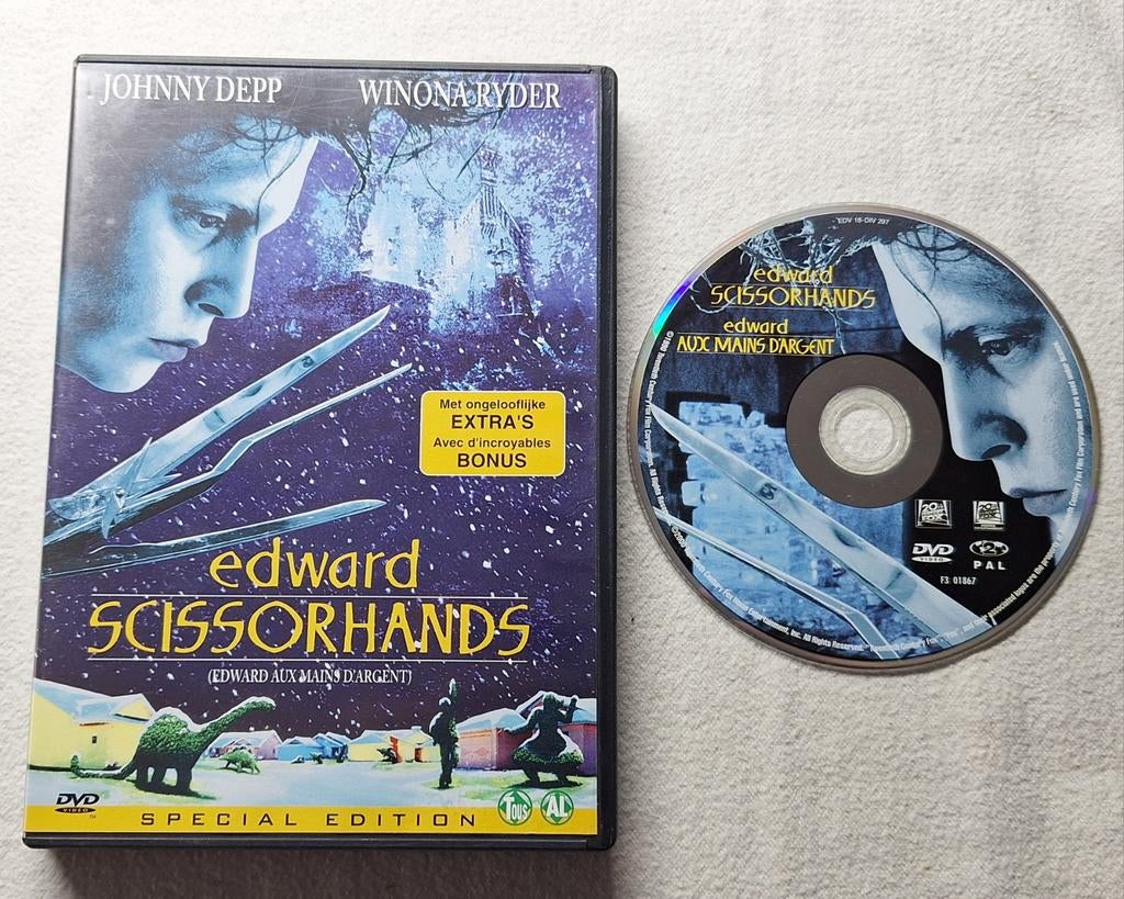 Edward Scissorhands ( Tim Burton ) met Depp, Ryder, Alle leeftijden, Ophalen of Verzenden