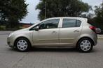 Opel Corsa 1.4-16V Enjoy | Vol automaat | Airco | Cruise con, Auto's, Gebruikt, Zwart, 4 cilinders, Beige