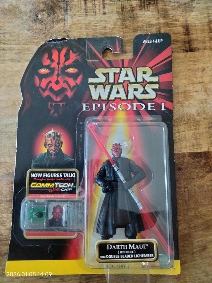 Star Wars Darth Maul 1998 Hasbro - Double Bladed Lightsaber, Verzamelen, Star Wars, Nieuw, Actiefiguurtje, Ophalen of Verzenden