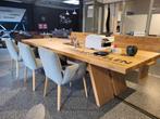 Eikenhouten Tafel 320x110 + Bank & Stoelen, Huis en Inrichting, Ophalen, Eikenhout, 200 cm of meer, 50 tot 100 cm