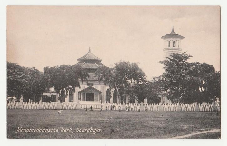 Ned. Indië.  Soerabaja.  Java.  Azië., Verzamelen, Ansichtkaarten | Nederland, Ongelopen, Zuid-Holland, Voor 1920, Verzenden