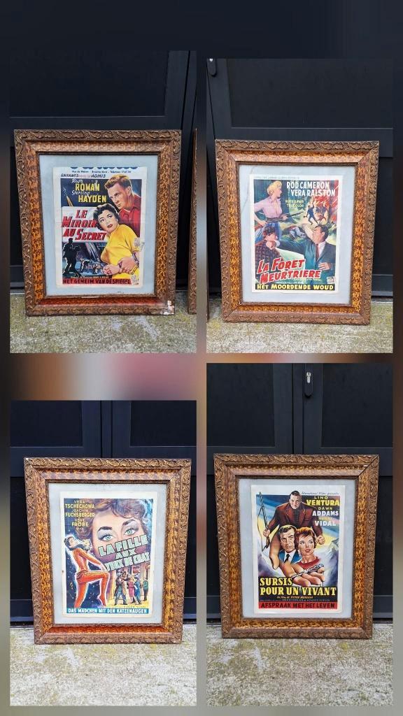 Toffe filmaffiche, poster, filmposters uit de 50'r jaren., Verzamelen, Posters, Gebruikt, Film en Tv, A1 t/m A3, Rechthoekig Staand