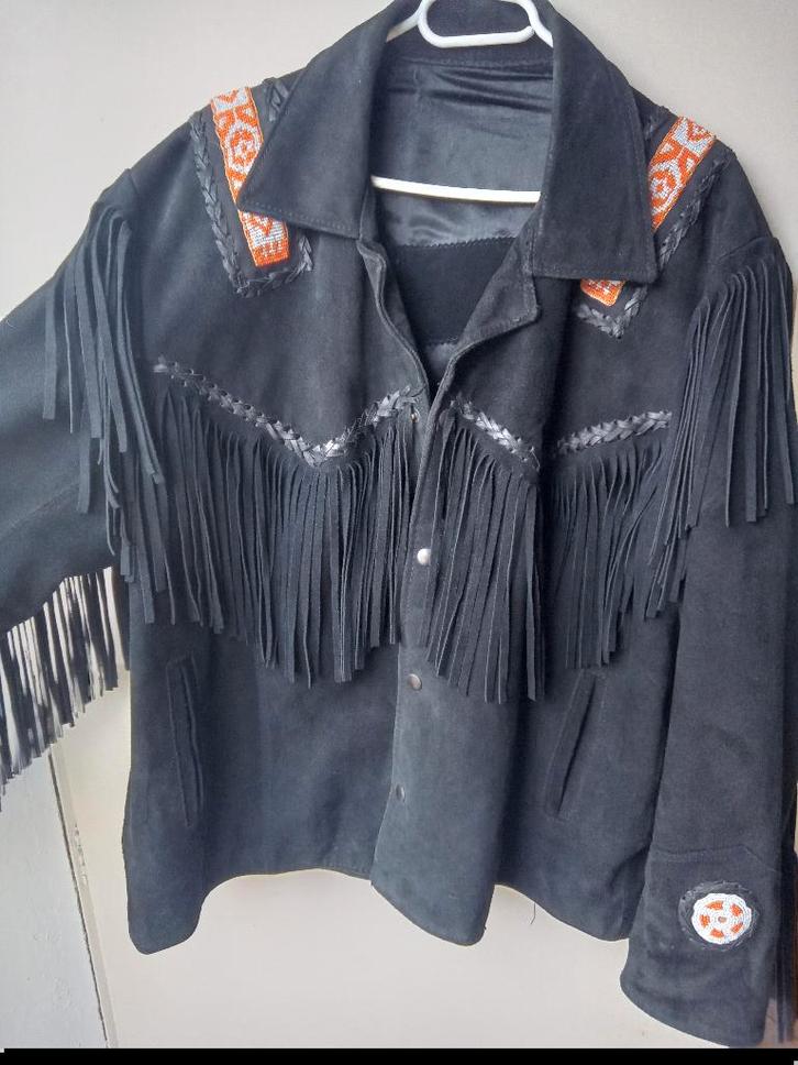 Country western jas, Kleding | Dames, Jassen | Winter, Zo goed als nieuw, Maat 42/44 (L), Zwart, Ophalen of Verzenden