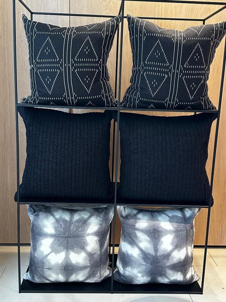 Sierkussens | In diverse kleuren en stoffen, Huis en Inrichting, Woonaccessoires | Kussens, Zo goed als nieuw, Vierkant, Ophalen