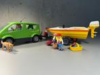 Playmobil gezinsauto met boot, Ophalen of Verzenden, Gebruikt, Complete set