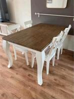Eettafel, stoelen, tv kast en salontafel landelijke set, Huis en Inrichting, Ophalen