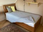 Ikea Hemnes Eenpersoonsbed, Huis en Inrichting, Slaapkamer | Bedden, Ophalen, Gebruikt, 90 cm, Bruin