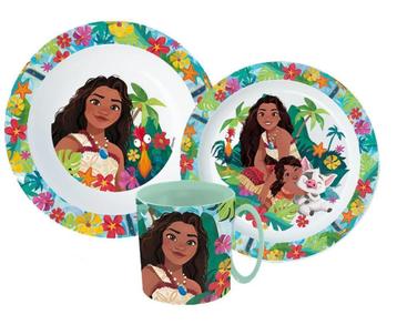 Vaiana Kinderservies met Mok - Magnetron beschikbaar voor biedingen