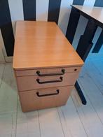Complete kantoor inrichting met bureau, blok en 2 kasten, Ophalen, Gebruikt