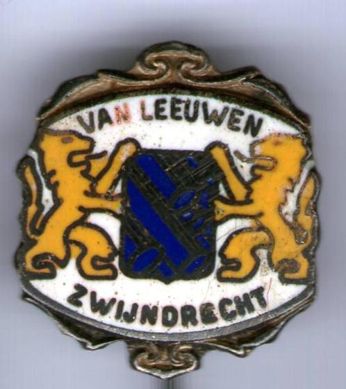 van Leeuwen buizen Zwijndrecht email speldje ( P_223 ), Verzamelen, Speldjes, Pins en Buttons, Zo goed als nieuw, Speldje of Pin