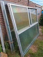 Glas in aluminium profiel., Doe-het-zelf en Verbouw, Kozijnen en Schuifpuien, Ophalen of Verzenden, Zo goed als nieuw, Aluminium