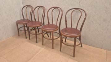 Set van 4 Thonet-stijl bistrostoelen beschikbaar voor biedingen