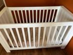 Kidsmill Alaska ledikant / baby bed + wandrek hoogglans wit, Kinderen en Baby's, Jongetje of Meisje, Zo goed als nieuw, Ophalen