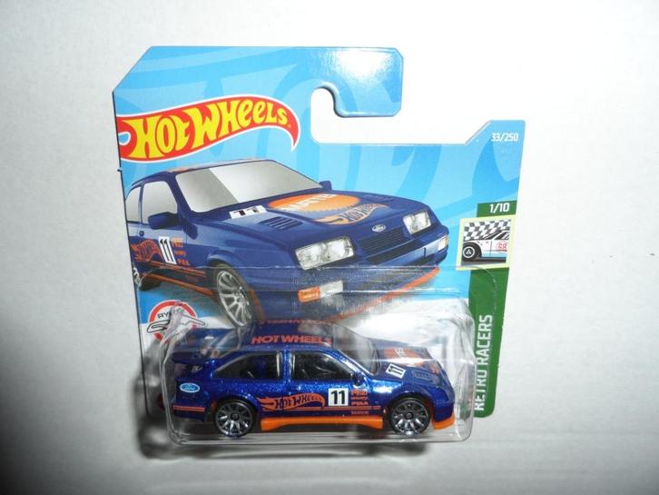 Hot Wheels - '87 Ford Sierra Cosworth (blauw) 1:64, Hobby en Vrije tijd, Modelauto's | Overige schalen, Nieuw, Auto, Ophalen of Verzenden