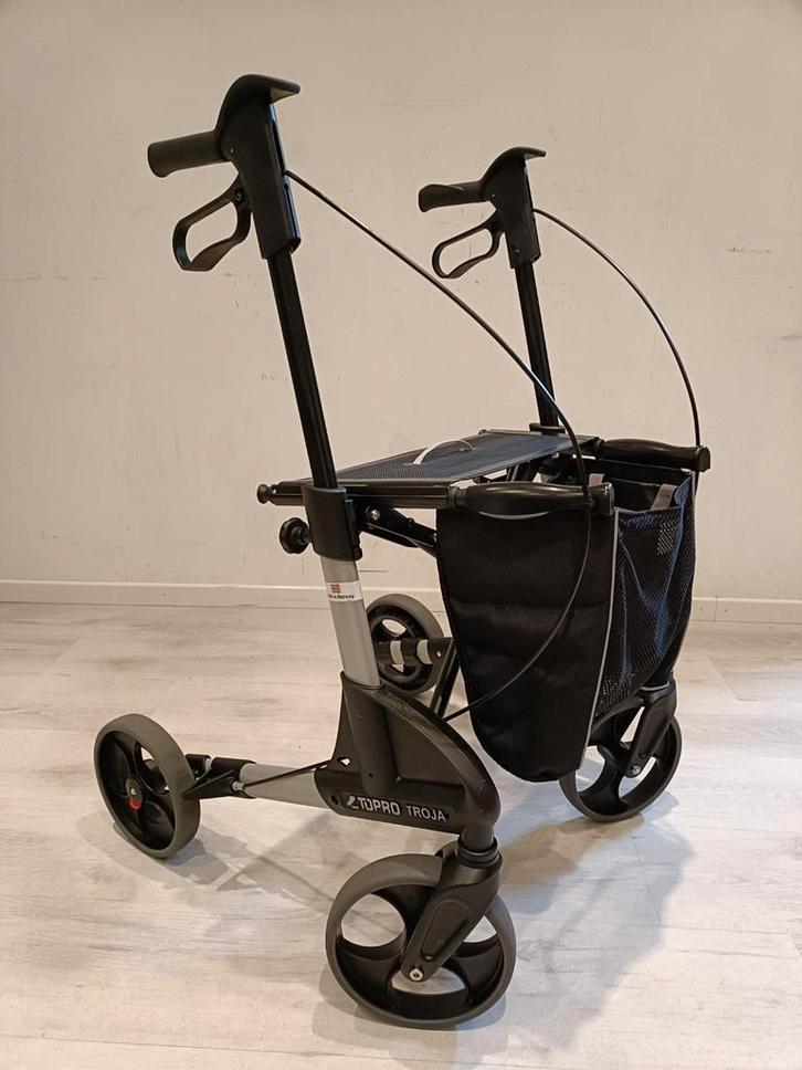 Topro Troja Neuro Parkinson rollator + Garantie+Servicebeurt, Diversen, Rollators, Zo goed als nieuw, Lichtgewicht, Opvouwbaar