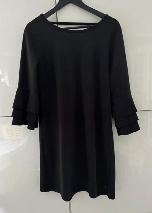 Super gaaf jurkje met gave mouwen Demm maat L, Kleding | Dames, Jurken, Zo goed als nieuw, Maat 42/44 (L), Zwart, Boven de knie