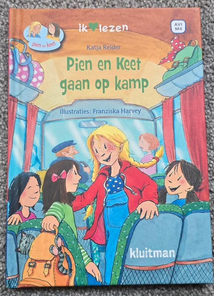 AVI M4 Katja Reider - Pien en Keet gaan op kamp, Boeken, Kinderboeken | Jeugd | onder 10 jaar, Zo goed als nieuw, Fictie algemeen