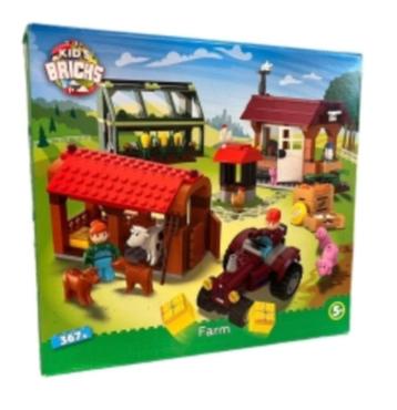 PARTIJ KID'S BRICKS BOUWSTENEN FARM beschikbaar voor biedingen