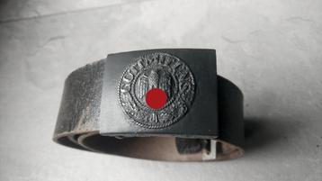WW2 Orginele Duitse riem met stalen gesp marked RODO. beschikbaar voor biedingen