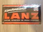 LANZ BULLDOG groot 3D reclame bord (geen emaille) NIEUW, Ophalen of Verzenden, Nieuw, Reclamebord