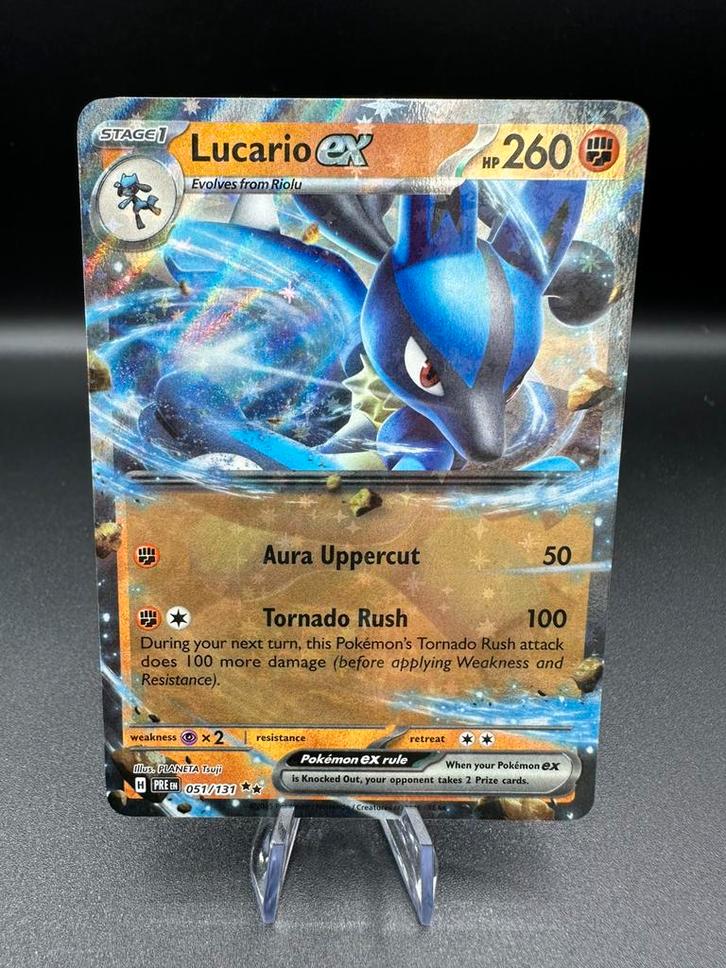 Lucario EX 051/131 NM, Hobby en Vrije tijd, Verzamelkaartspellen | Pokémon, Zo goed als nieuw, Ophalen of Verzenden