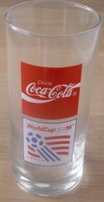 2Coca Cola voetbal glas met logo’s Coca-Cola en WorldCup USA, Verzenden, Nieuw, Frisdrankglas