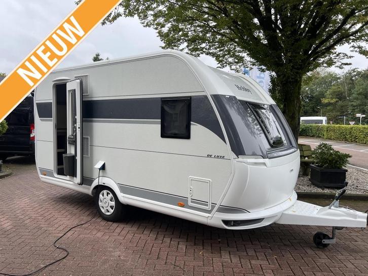 Hobby De Luxe 400 SFE NIEUW!!, Caravans en Kamperen, Caravans, Bedrijf, tot en met 3, 1000 - 1250 kg, Treinzit, Hobby, Frans bed