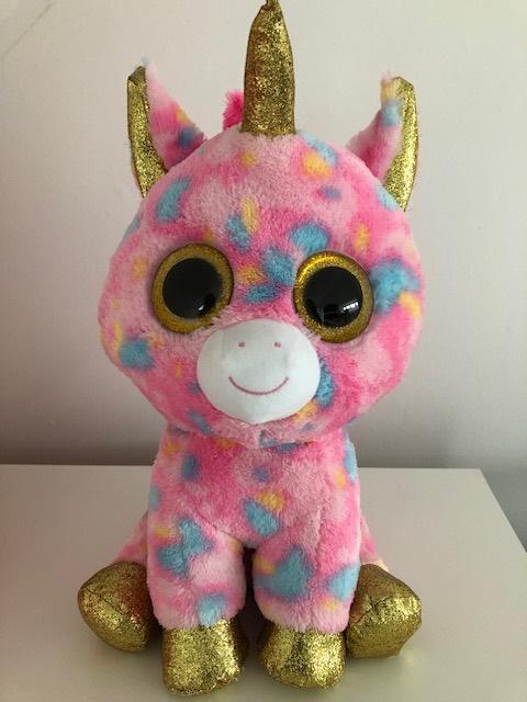 Ty Beanie Boo XL Fantasia Unicorn - 42 cm, Kinderen en Baby's, Speelgoed | Knuffels en Pluche, Zo goed als nieuw, Overige typen