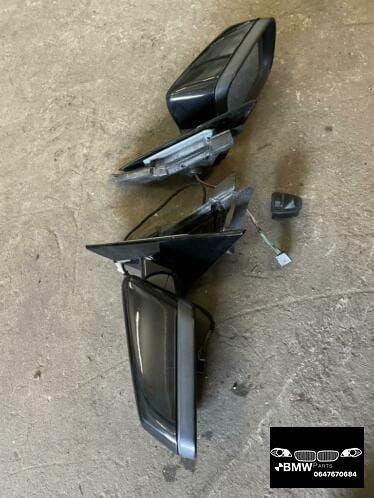 Set spiegel hoogglans zwart Bmw 3-Serie E46 sedan touring, Auto-onderdelen, Spiegels, BMW, Gebruikt, Ophalen
