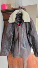 Donkervoort Leren Jas met Bontkraag, Kleding | Heren, Maat 52/54 (L), Donkervoort, Bruin, Ophalen of Verzenden