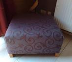 Bruine hocker 68x68 cm 40 hoog, Ophalen, Gebruikt, Stof, 50 tot 75 cm
