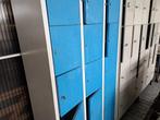 3 stalen lockerkasten a 12 vakjes in 2 kleuren, Huis en Inrichting, Kasten | Lockerkasten, Ophalen, Gebruikt, Onbekend, Onbekend