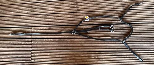 Nieuw leren martingaal borsttuig handmade zwart leer full, Dieren en Toebehoren, Paarden en Pony's | Hoofdstellen en Tuigage, Nieuw