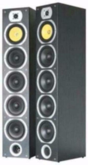 Elegant uitgevoerde 4-weg speakerset Zwart beschikbaar voor biedingen