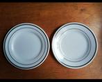 Vintage Pyrex bord groene rand 23cm (88st beschikbaar), Huis en Inrichting, Keuken | Servies, Gebruikt, Ophalen of Verzenden, Glas