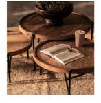 d-Bodhi coco salontafel 68cm +58 cm teakhout, Ophalen, Gebruikt, 50 tot 100 cm, 50 tot 100 cm