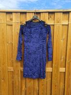 Seven Sisters Blauwe Velvet Jurk - Maat XL (Valt als M/L) -, Kleding | Dames, Ophalen of Verzenden, Maat 46/48 (XL) of groter