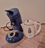 Senseo en waterkoker - blauw, Witgoed en Apparatuur, Ophalen, Koffiemachine, Zo goed als nieuw, Koffiepads en cups
