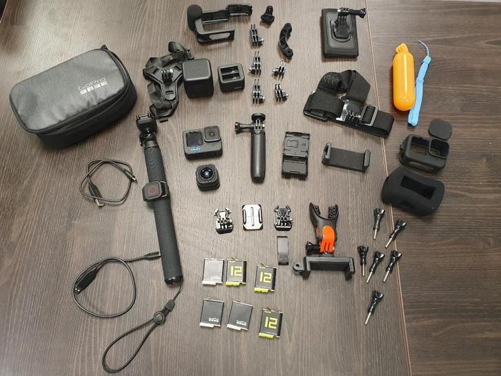 Go Pro 12 black met vele extras, Audio, Tv en Foto, Actiecamera's, Zo goed als nieuw, GoPro, Ophalen of Verzenden
