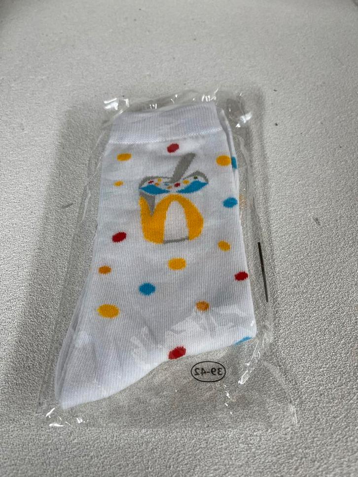 McDonald's Sokken Maat 39-42 - Nieuw!, Kleding | Heren, Sokken en Kousen, Nieuw, Maat 39 t/m 42, Wit, Ophalen of Verzenden