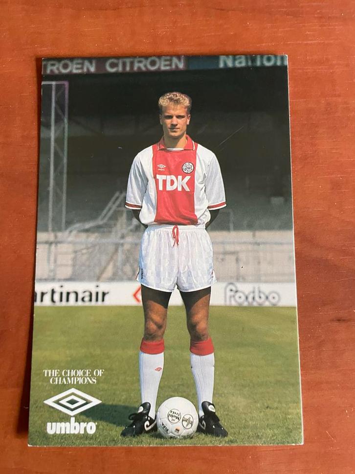 Dennis Bergkamp Ajax Spelerskaart, Verzamelen, Sportartikelen en Voetbal, Gebruikt, Spelerskaart, Ajax, Ophalen of Verzenden