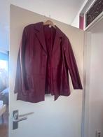 Echt Lederen Jas - Rood - Maat 48, Verzenden, Gedragen, Maat 46/48 (XL) of groter, Rood