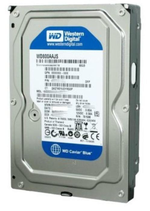 Western Digital 80GB SATA 3 Gb/s 7200 WD800AAJS Hardeschijf, Computers en Software, Harde schijven, Nieuw, Desktop, Intern, HDD